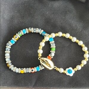 Evil Eye Beaded Bracelet Set